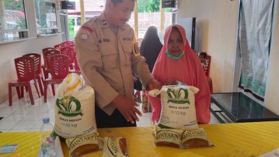 Sinergi Pemerintah Dan Polri Desa Darubia Sukses Salurkan Bantuan Pangan CBP 2025