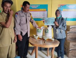 Bhabinkamtibmas Desa Bira/Desa Darubia Sinergi Pemerintah Desa Bira Sukses Salurkan Bantuan Pangan CBP 2025