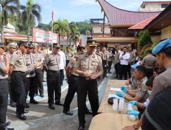 Personel Polres Tana Toraja Jalani Tes Urine hingga Cek Senpi